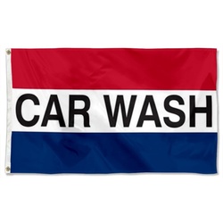Car Wash Message Flag Banner