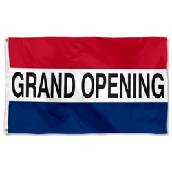 Grand Opening Message Flag Banner