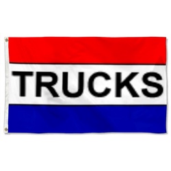 Trucks Message Flag Banner