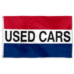 Used Cars Message Flag Banner