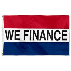 We Finance Message Flag Banner