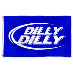 Bud Light Dilly Dilly Beer Flag Banner Blue