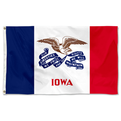 The United States Iowa Flag