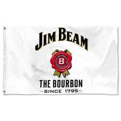 Jim Beam Beer Novelty Flag Banner White