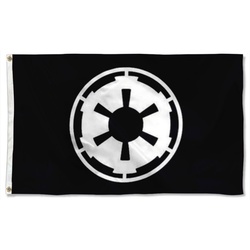 Star Wars Star Trek fans banner Galactic Empire Flag Banner Black