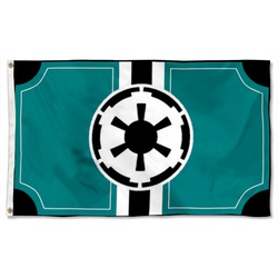 Star Wars Star Trek fans banner Galactic Empire Flag Banner Green