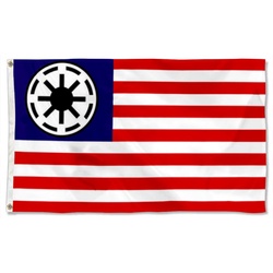 Star Wars Star Trek fans banner Galactic Empire Flag Banner Stripe