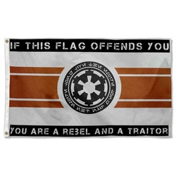 Star Wars Star Trek fans banner New Galactic Empire Flag Banner