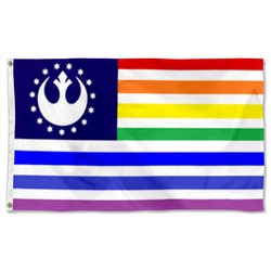 Star Wars Star Trek fans banner Rebel Alliance Flag Banner Color