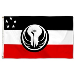 Star Wars Star Trek fans banner Republic of Coruscant Flag Banner