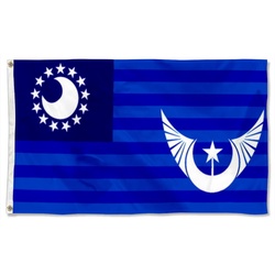 Star Wars Star Trek fans banner the New Lunar Republic Flag Banner