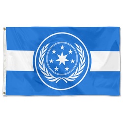 Star Wars Star Trek fans banner the United Galactic Federation Flag Banner
