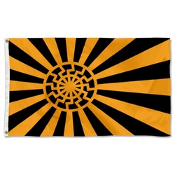 Star Wars Star Trek fans Black Sun Flag Banner 17A