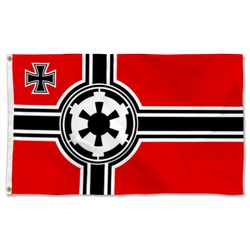 Star Wars Star Trek fans Galactic Empire Flag Banner