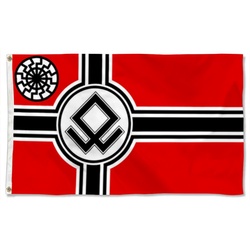 Star Wars Star Trek fans Kreigsmarine Odal Rune With Black Sun Flag Banner