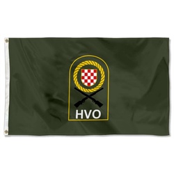 Croatian Defence Council Flag Banner