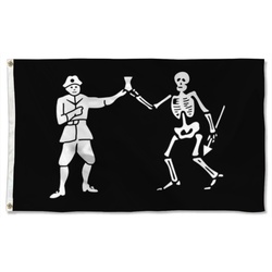 Pirate Bartholomew Roberts Flag Banner