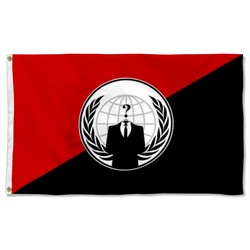 Anonymous Anarchist Alternative Flag Banner
