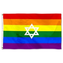 Israel Flag Gay pride Flag Banner