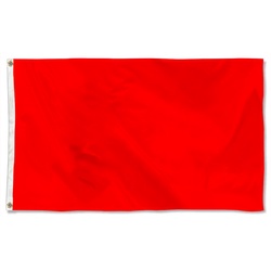Retangular Red Flag Banner