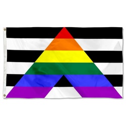 Straight Ally Flag Banner