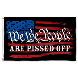 We The People 1776 Are Pissed Off Patriotic Freedom Flag Banner