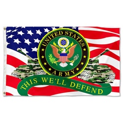 U.S. Army American Flag This we'll defend Banner