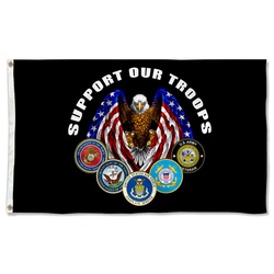 United States Military US Armed Forces Military Eagle Flag Banner