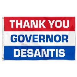 Thank You Governor Desantis 2024 USA Flag Banner