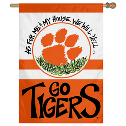 Clemson House Flag Banner