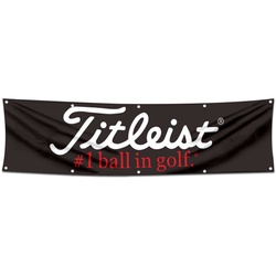 Golf Sports Garage Shop Decor Banner Work for Titleist Flag 2x8 Feet