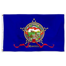 The United States Minnesota (reverse, February 28, 1893 - August 1957) Flag
