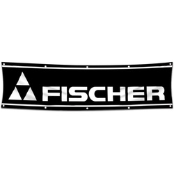 Skiing Garage Shop Decor Banner Works for Fischer Skis Flag 2x8 Feet