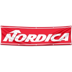 Skiing Garage Shop Decor Banner Works for Nordica Skis Flag 2x8 Feet