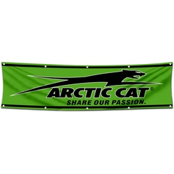 Snowmobiles Garage Shop Decor Banner Works for Arctic Cat Flag 2x8 Feet