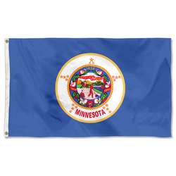 The United States Minnesota Flag