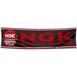 Spark Plugs Garage Shop Decor Banner Work for NGK Flag 2x8 Feet