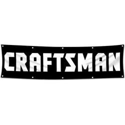 Tools Garage Shop Decor Banner Works for Craftsman Flag Black