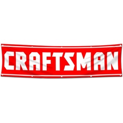 Tools Garage Shop Decor Banner Works for Craftsman Flag Red 2x8 Feet
