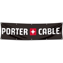 Tools Garage Shop Decor Banner Works for Porter Cable Flag 2x8 Feet