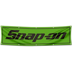 Tools Garage Shop Decor Banner Works for Snap on Flag Green 2x8 Feet