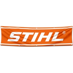 Tools Garage Shop Decor Banner Works for Stihl on Flag Orange 2x8 Feet
