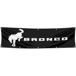 Ford Bronco Car Racing Banner Flag 2x8 Feet