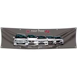 Honda Civic Type R GEN Evolution Banner Flag 2x8 Feet