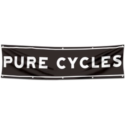 Bicycles Garage Shop Decor Banner Works for Pure Cycles Flag 2x8 Feet