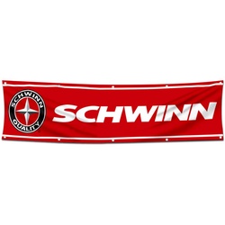 Bicycles Garage Shop Decor Banner Works for Schwinn Flag 2x8 Feet
