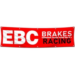 Car Motor Brake and clutch Systems Garage Shop Decor Banner Works for EBC Flag 2x8 Feet