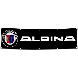 CAR Motor Garage shop Decor Banner Works for Alpina Flag 2x8 Feet