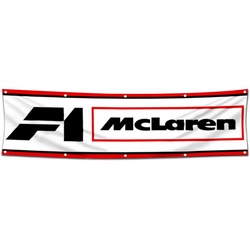 Car Motor Garage Shop Decor Banner Works for McLaren Flag 2x8 Feet