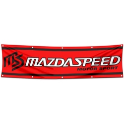 Car Motor Garage Workshop Banner Work for Mazdaspeed Flag Red 2x8 Feet